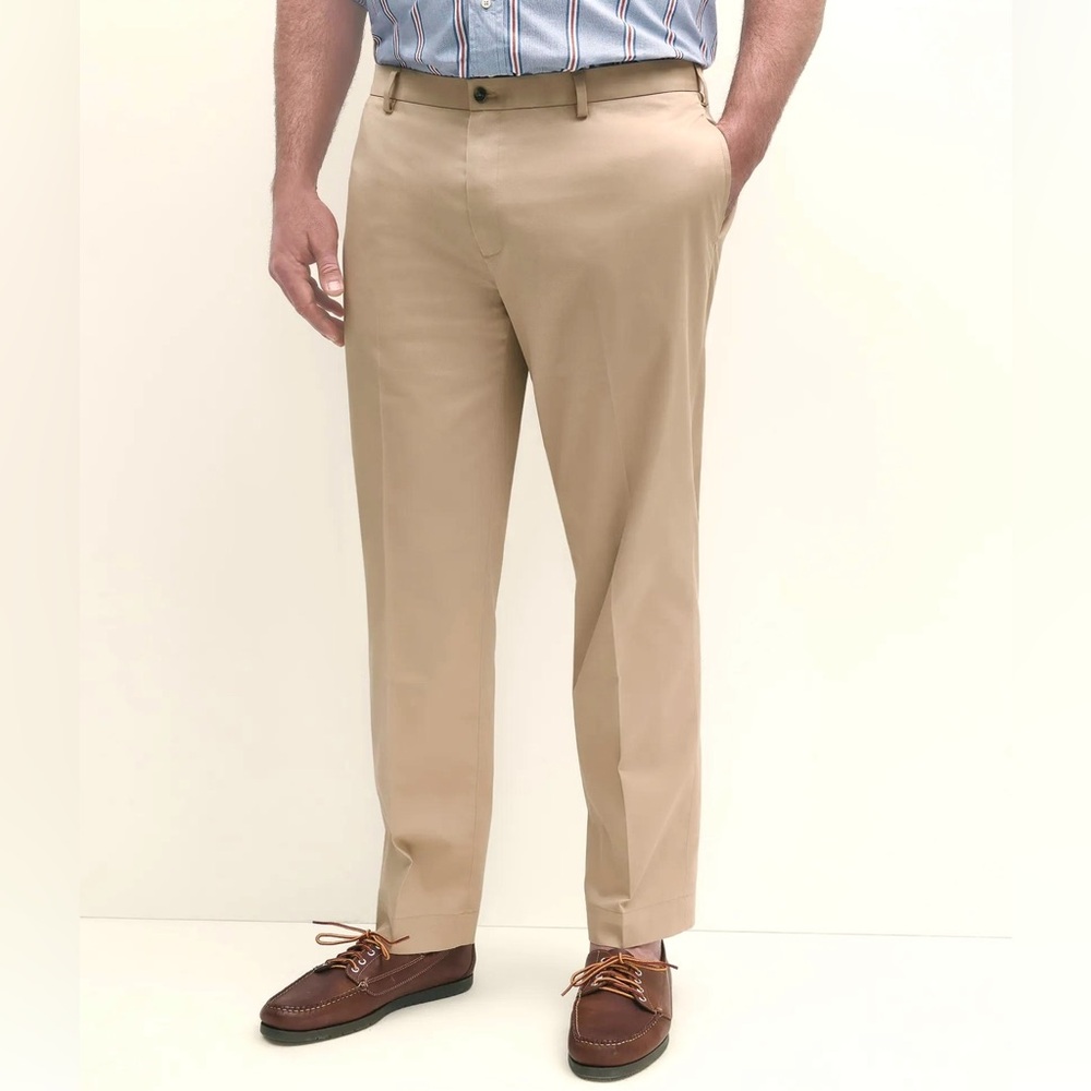 BROOKS BROTHERS Advantage Chinos Clark Fit in British Tan 44 x 29”